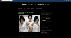Desktop Screenshot of mac-cosmetics-italia.blogspot.com