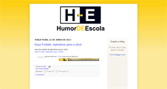 Desktop Screenshot of humordeescola.blogspot.com