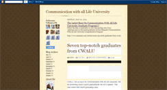 Desktop Screenshot of communicationwithalllifeu.blogspot.com