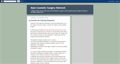 Desktop Screenshot of malecosmeticsurgery.blogspot.com