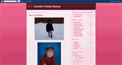 Desktop Screenshot of cassiesfamilyhistory.blogspot.com