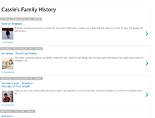 Tablet Screenshot of cassiesfamilyhistory.blogspot.com