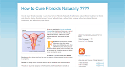 Desktop Screenshot of how-to-cure-fibroids--naturally.blogspot.com