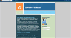 Desktop Screenshot of corriendocaracas.blogspot.com