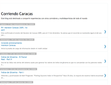 Tablet Screenshot of corriendocaracas.blogspot.com