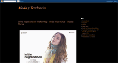 Desktop Screenshot of modaytendencia-one.blogspot.com