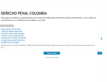 Tablet Screenshot of derechopenalcolombia.blogspot.com