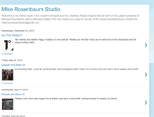 Tablet Screenshot of mikerosenbaumstudio.blogspot.com