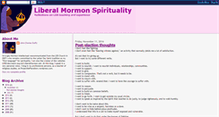 Desktop Screenshot of liberalmormonspirituality.blogspot.com