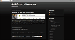 Desktop Screenshot of antipovertymovement.blogspot.com