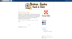 Desktop Screenshot of brokenspoketackandfeed.blogspot.com