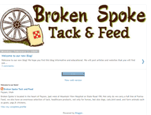 Tablet Screenshot of brokenspoketackandfeed.blogspot.com