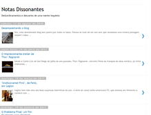 Tablet Screenshot of notas-dissonantes.blogspot.com