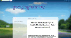 Desktop Screenshot of googlingmaniac.blogspot.com