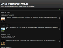 Tablet Screenshot of livingwaterbreadoflife.blogspot.com