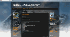 Desktop Screenshot of fahrulisonajourney.blogspot.com