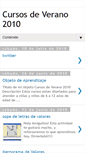 Mobile Screenshot of cursosdeverano2010.blogspot.com