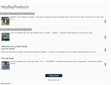 Tablet Screenshot of hey-dayproducts.blogspot.com