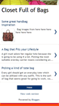 Mobile Screenshot of closetfullofbags.blogspot.com