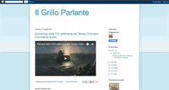 Desktop Screenshot of onesimo-ilgrilloparlante.blogspot.com
