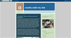 Desktop Screenshot of countryundermyskin.blogspot.com