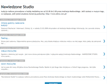 Tablet Screenshot of nawiedzonestudio.blogspot.com