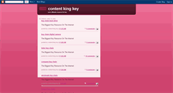 Desktop Screenshot of contentkingkey.blogspot.com