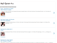Tablet Screenshot of mp3quran4u.blogspot.com