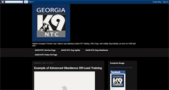 Desktop Screenshot of georgiak9ntc.blogspot.com