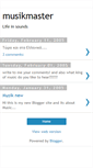 Mobile Screenshot of musikmaster.blogspot.com