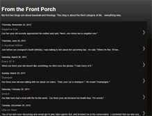 Tablet Screenshot of fromthefrontporch.blogspot.com