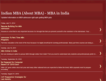 Tablet Screenshot of indianmbainfo.blogspot.com