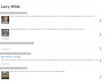 Tablet Screenshot of larrywilde.blogspot.com