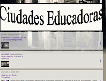 Tablet Screenshot of ciudadeseducadoras.blogspot.com