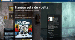 Desktop Screenshot of hansonisback.blogspot.com