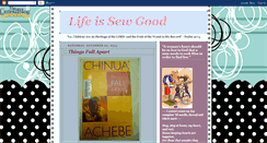 Desktop Screenshot of life-is-sew-good.blogspot.com
