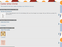 Tablet Screenshot of cristie-comeuntochrist.blogspot.com