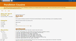 Desktop Screenshot of pendletoncousins.blogspot.com