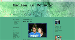 Desktop Screenshot of emileeinecuador.blogspot.com
