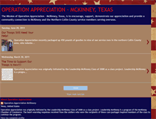 Tablet Screenshot of operationappreciationmckinney.blogspot.com