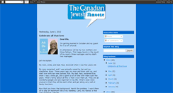 Desktop Screenshot of canadianjewishnews.blogspot.com