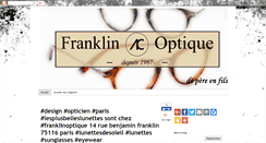 Desktop Screenshot of franklin-rive-gauche-opticien.blogspot.com