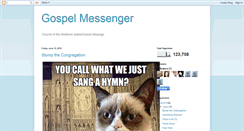 Desktop Screenshot of gospelmessenger.blogspot.com