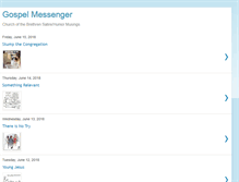 Tablet Screenshot of gospelmessenger.blogspot.com