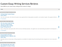 Tablet Screenshot of customessaywritingreview.blogspot.com