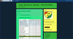 Desktop Screenshot of clubatleticobecker.blogspot.com