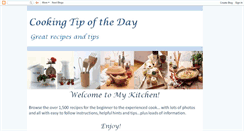 Desktop Screenshot of cookingtipoftheday.blogspot.com