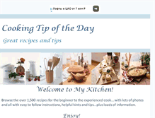 Tablet Screenshot of cookingtipoftheday.blogspot.com