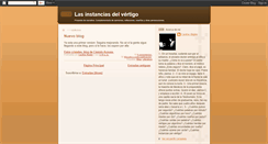 Desktop Screenshot of instanciasdelvertigo.blogspot.com