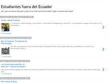 Tablet Screenshot of estudiantesfueradelecuador.blogspot.com